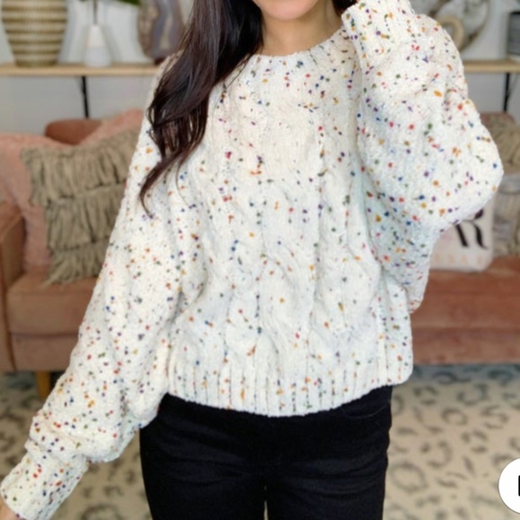 Eesome Confetti Chenille Sweater 